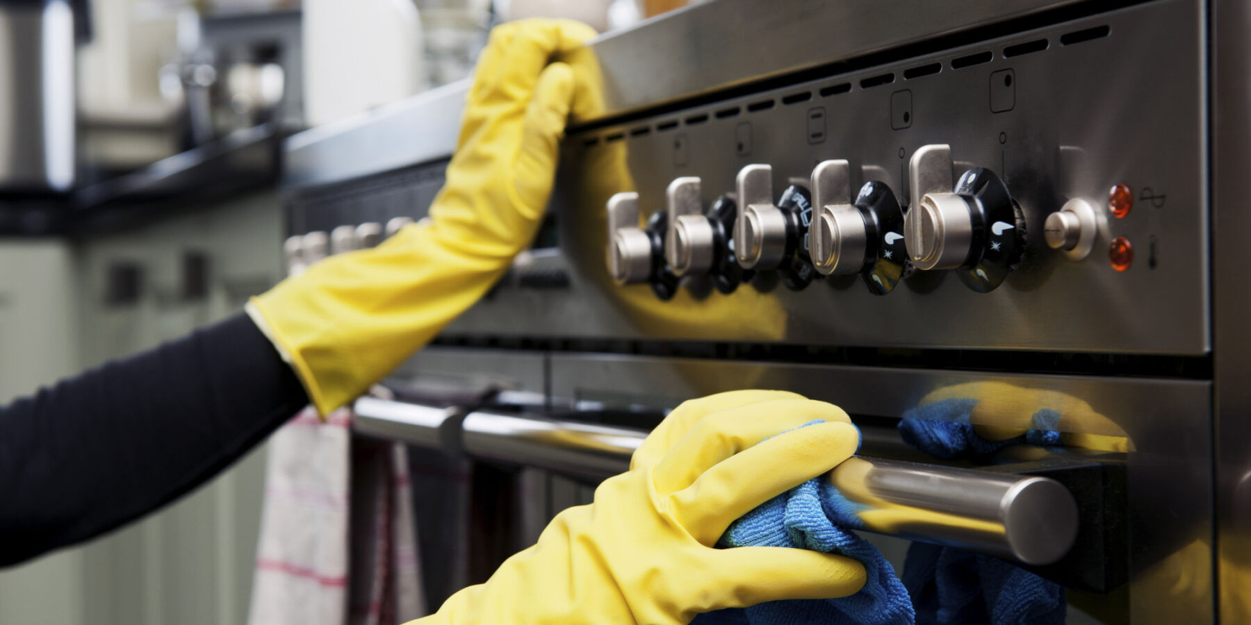 Oven Cleaning in Kitchen