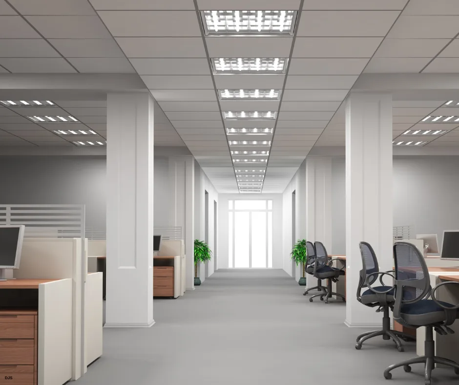 Office clean hallway