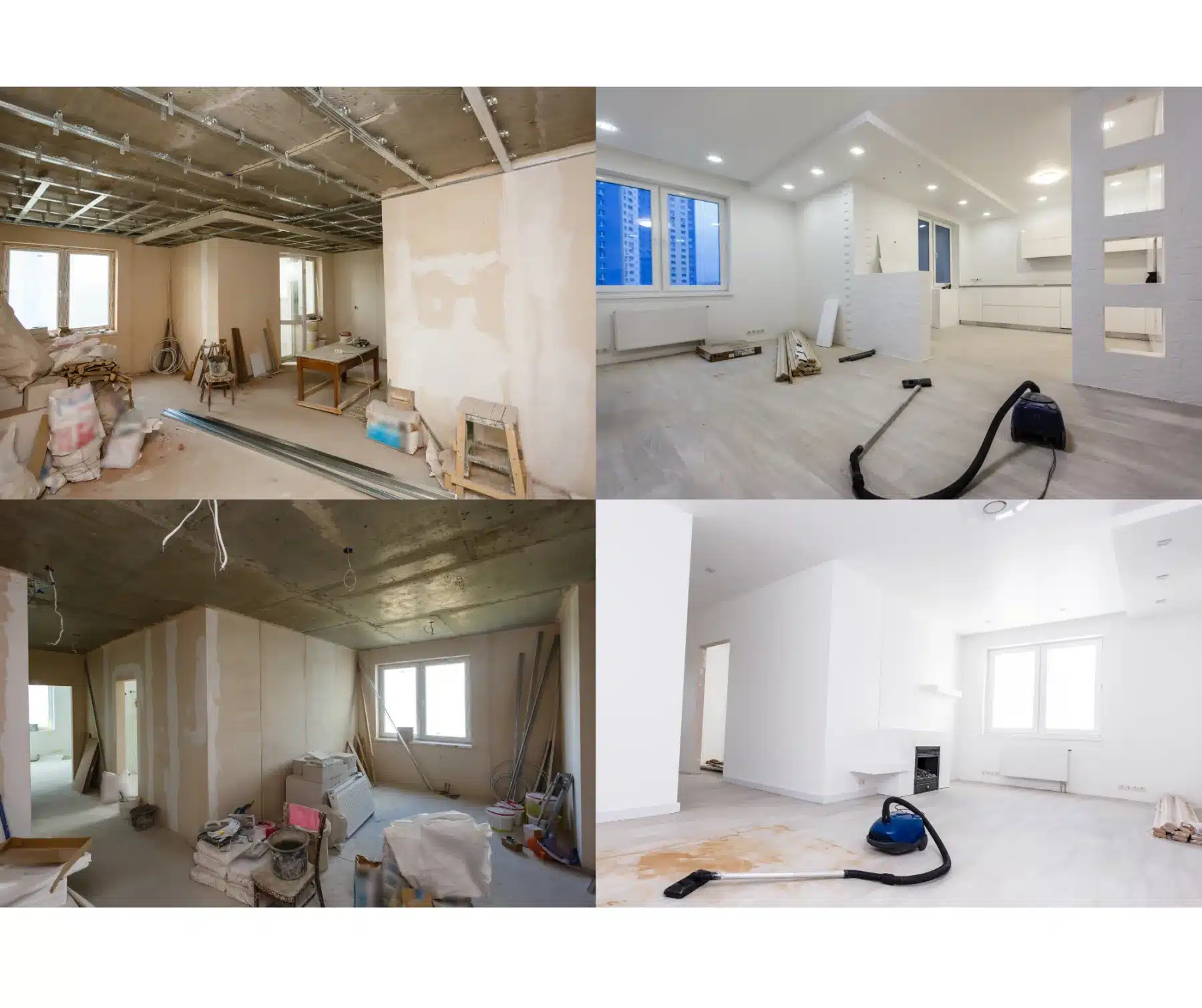 Before & after of office renovation